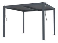 Bioklimatikus pergola G21 Austin 3×3 m, antracit színű alumínium