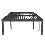 Bioklimatikus pergola G21 Austin 4x3 m, antracit, alumínium