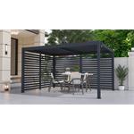 Bioklimatikus pergola G21 Austin 4x3 m, antracit, alumínium