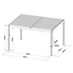 Bioklimatikus pergola G21 Austin 4x3 m, antracit, alumínium