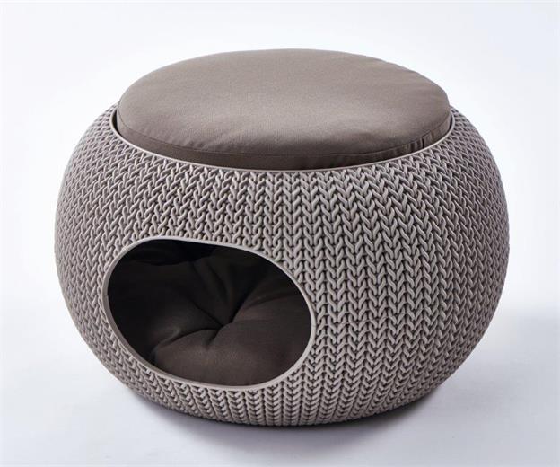 Curver Knit Pet Home fekhely cappuccino színben