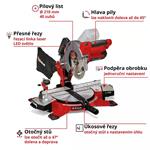 Einhell akkus vágófűrész TE-MS 18/210 Li-Solo