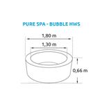 Felfújható pezsgőfürdő Marimex Pure Spa - Bubble HWS - kék -Intex 28486EX 