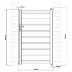  G21 Reno kiskapu 100x158 cm jobb, antracit