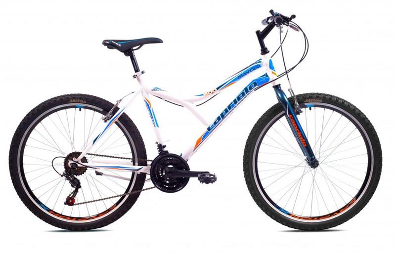 Horský bicykel Capriolo DIAVOLO DX 600 26"/19" bielo-modrý,2023