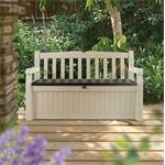 Keter Eden Garden Bench 265L kerti pad, bézs