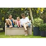 Keter Eden Garden Bench 265L kerti pad, bézs