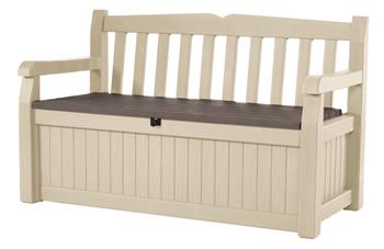 Keter Eden Garden Bench 265L kerti pad, bézs